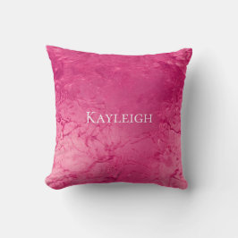 Cojín Decorativo Chic Cumpleaños Rosa Glam Femenino