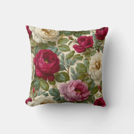 Cojín Decorativo Chic Floral Romántico Botánico Vintage