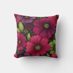 Cojín Decorativo Chic Floral Romántico Botánico Vintage Estiloso