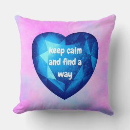 Cojín Decorativo Chic fresh blue Diamond quote affirmation 