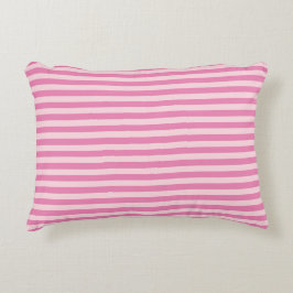 Cojín Decorativo Chic Lindo Rosa Claro y Rosa Rayado