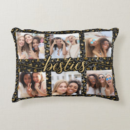 Cojín Decorativo Chic Mejores Amigas Mejores Amigas Colage de Fotos