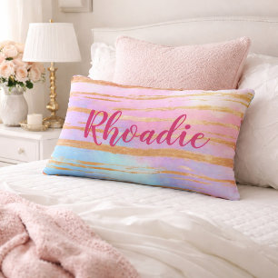 Cojín Decorativo Chic Morado y Azul Ombre Deluxe