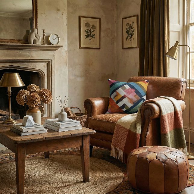 Cojín Decorativo  Chic rustic modern abstract throw pillows (Subido por el creador)