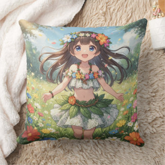 Cojín Decorativo Chica Anime Caprichosa 
