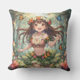 Cojín Decorativo Chica anime caprichosa