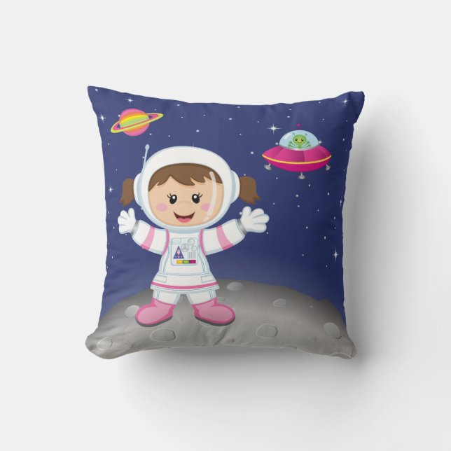 Cojín Decorativo Chica astronauta (Anverso)