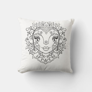 Cojín Decorativo Chica Boho Mandala