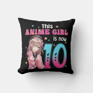 Cojín Decorativo chica de 10 años Kawaii Regalos Anime Chica 10 Bir