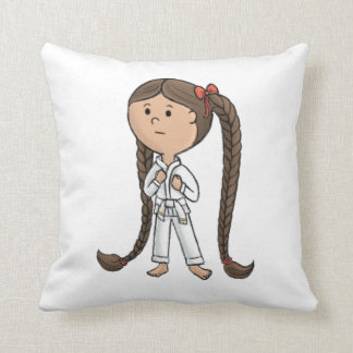 Cojín Decorativo chica de artes marciales