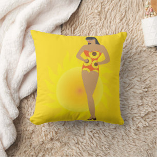 Cojín Decorativo Chica de bikini