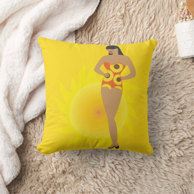 Cojín Decorativo Chica de bikini (Manta)