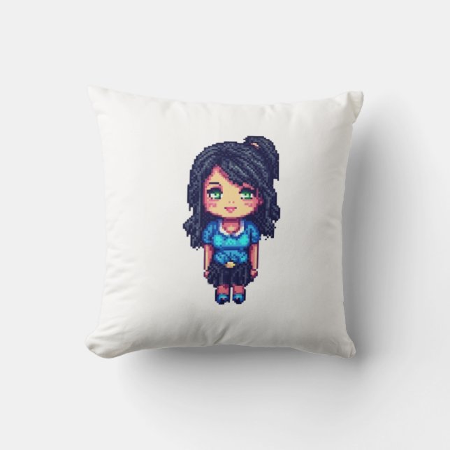 Cojín Decorativo Chica de corte (Anverso)