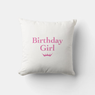 Cojín Decorativo Chica de cumpleaños