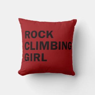 Cojín Decorativo Chica de escalada en roca