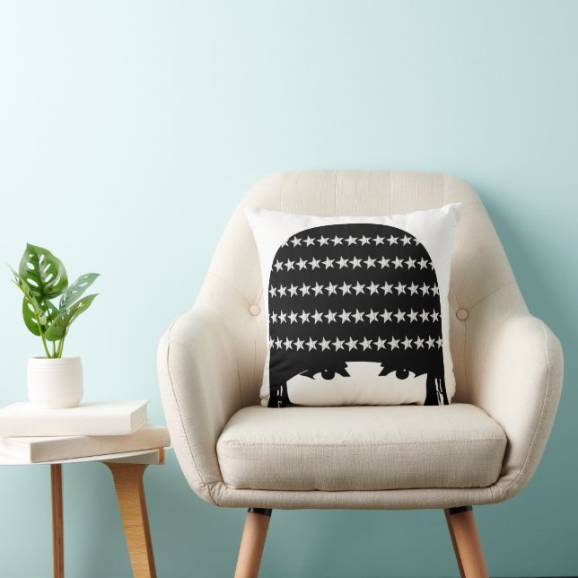 Cojín Decorativo Chica de Flapper retrato de Viña Roaring 20 (Silla)