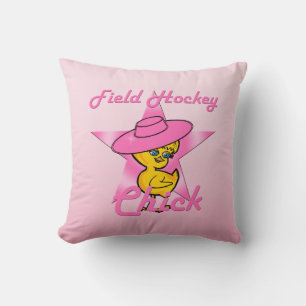 Cojín Decorativo Chica de hockey de campo #8