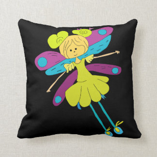 Cojín Decorativo Chica de la mariposa
