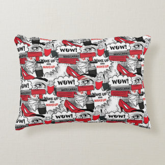 Cojín Decorativo Chica de maquillaje lindo - Belleza kawaii y moda