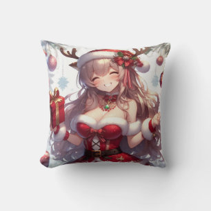 Cojín Decorativo Chica de Navidades de anime