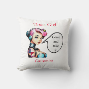Cojín Decorativo Chica de Texas Thunder_Cove