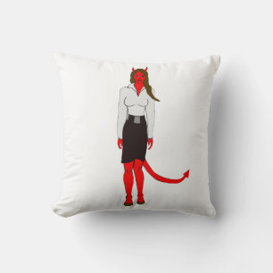 Cojín Decorativo chica diablo