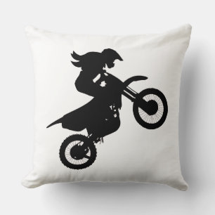 Cojín Decorativo Chica Dirt Bike