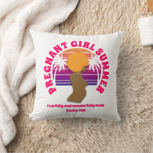 Cojín Decorativo CHICA EMBARAZADA Personalizado DE VERANO Christian