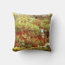 Chica en el feroz Jardín Victoriano