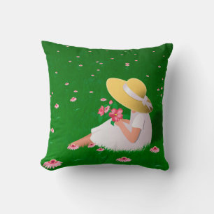 Cojín Decorativo Chica En Grasa
