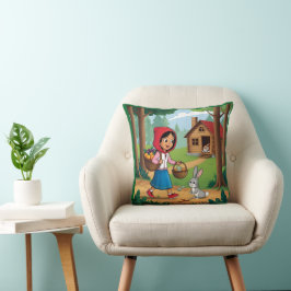 Cojín Decorativo Chica en Redhood con Bunny