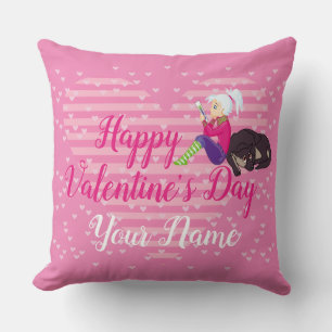 Cojín Decorativo Chica enamorada 