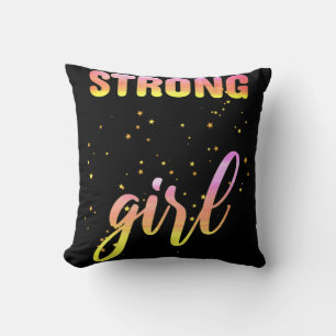 Cojín Decorativo Chica Fuerte Pastel Estrella