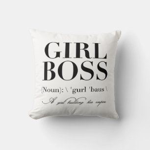 Cojín Decorativo Chica Jefe Tshirt, Chica Jefe