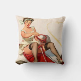 Cojín Decorativo Chica modelo divertido