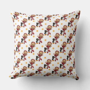 Cojín Decorativo Chica Navidades y pingüino