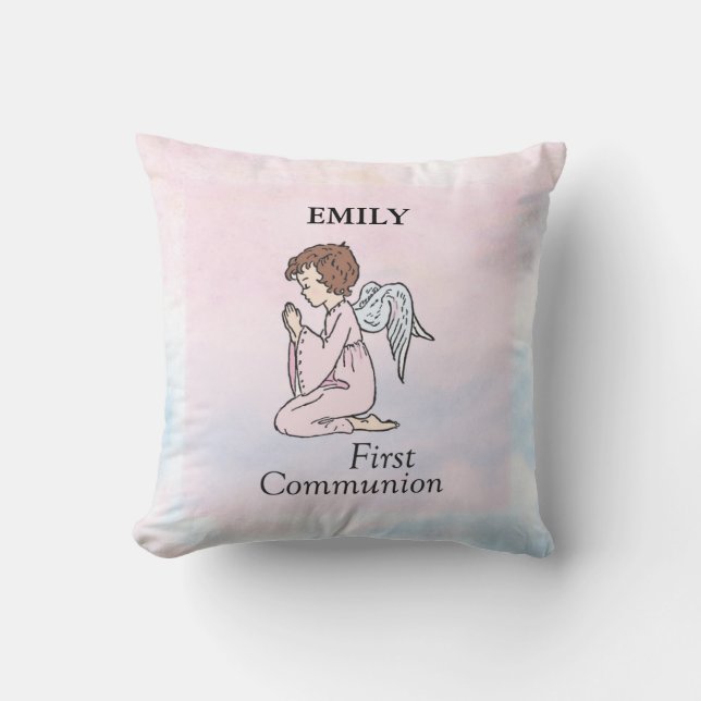 Cojín Decorativo Chica, primer ángel de la comunión (Anverso)