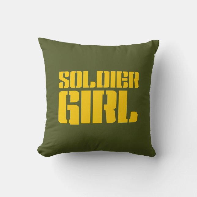COJÍN DECORATIVO CHICA SOLDIER (Anverso)