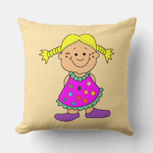 Cojín Decorativo Chica sonriente.