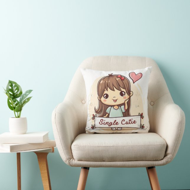 Cojín Decorativo Chica Única Monada (Silla)