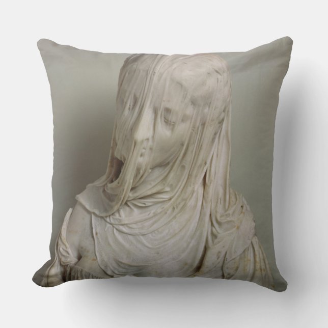 Cojín Decorativo Chica velado (mármol) (Anverso)