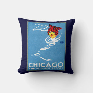 Cojín Decorativo Chicago 1912, The Summer Resort