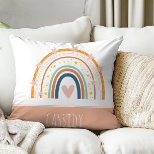 Cojín Decorativo Chicas arcoíris pastel