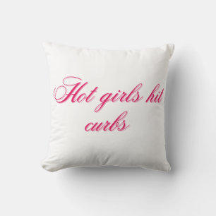 Cojín Decorativo Chicas Calientes Chocan Bordillos Diseño de Cita d