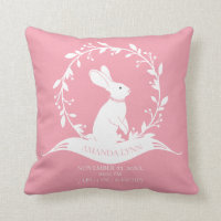 Chicas conejitas Nacimiento Estadísticas Pillow