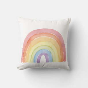 Cojín Decorativo Chicas de acuarela arcoiris