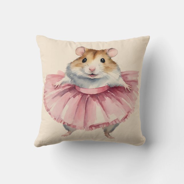 Cojín Decorativo Chicas de Ballerina Hamster (Reverso)