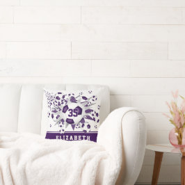 Cojín Decorativo chicas de bolas de fútbol estrellas de la sala de 