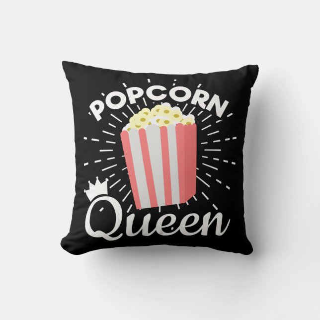 Cojín Decorativo Chicas de cine Popcorn Queen (Anverso)
