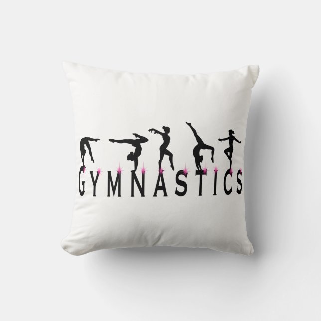 Cojín Decorativo Chicas de gimnasia (Anverso)